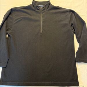 Sportif Men’s Black Fleece 1/4 Zip with long sleeves 2XL